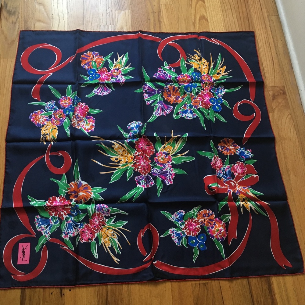 Yves Saint Laurent rare vintage scarf